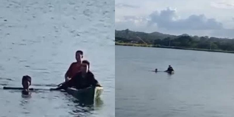 Viral Seorang Pencuri Ditangkap Warga di Dalam Laut Kawasan Bypass Raha Muna Sulawesi Tenggara