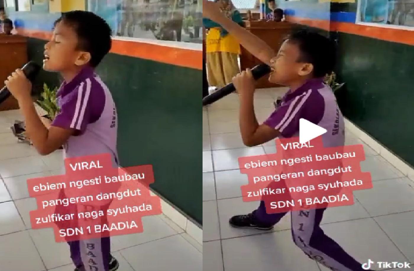 Video Viral Bocah SD Baubau Nyanyikan Lagu Pangeran Dangdut Ditonton Hingga Jutaan Kali di TikTok