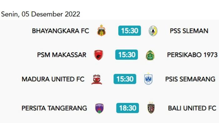Jadwal Liga 1 2022 Lengkap Jam Tayang Resmi: Persija, Persib, PSIS, PSM, Persebaya, Arema, PSS, Bali