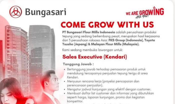 loker-sales-executive-PT-Bungasari-Flour-Mills-Kendari.jpg