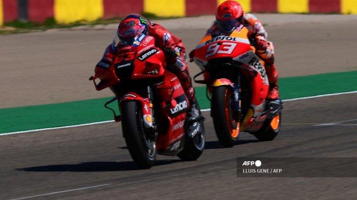 Live Trans7 MotoGP Hari Ini 19.00 WIB, Duel Bagnaia dan Quartararo, Valentino Rossi Urutan 23