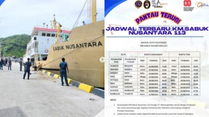 Jadwal Kapal Raha, Batauga dan Banggai: Pelayaran KM Sabuk Nusantara 113 Tanggal 14-21 Agustus 2025