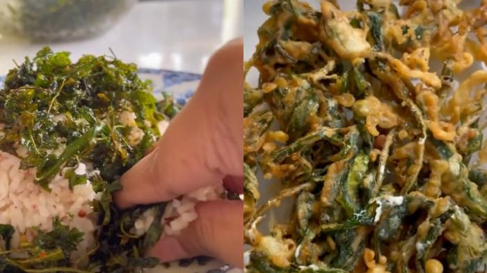 Resep Viral TikTok Kangkung Kriuk atau Kangkung Crispy, Kreasi Olahan Kangkung Goreng 1 Bahan