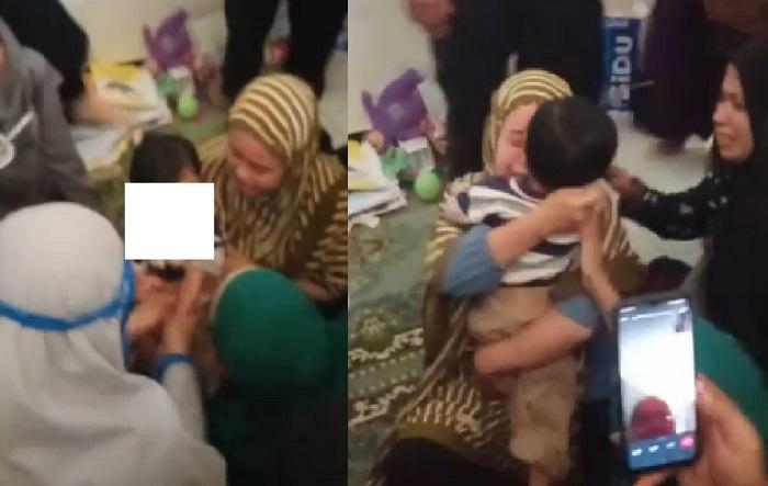 Video Viral Ibu Histeris Saat Bertemu Anaknya yang Hilang, Ditemukan Warga Keluar dari Semak-semak