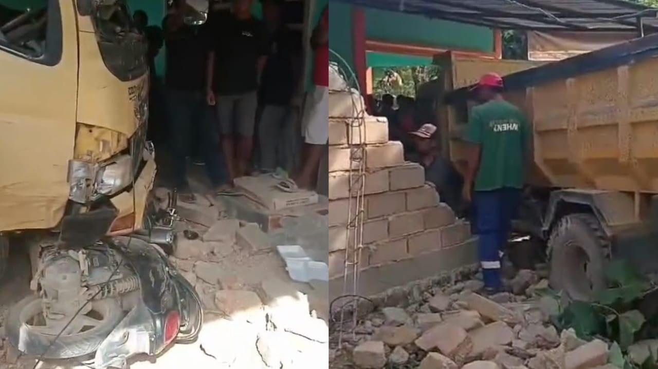 BREAKING NEWS Kecelakaan Maut Truk Hantam Rumah Tewaskan 1 Bocah Laki-laki di Poasia Kendari