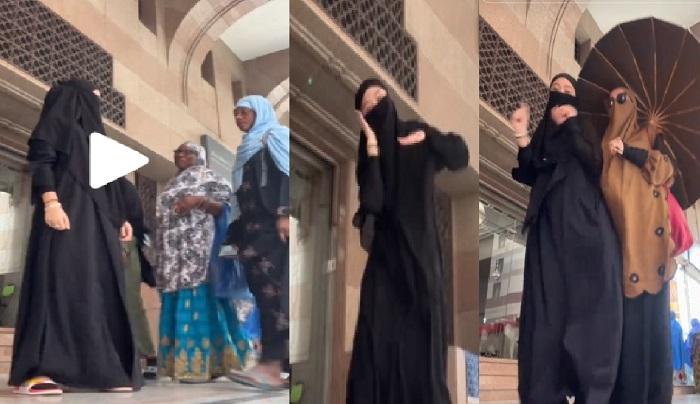 Video Viral Seorang Wanita Asal Indonesia Joget TikTok di Tanah Suci Sampai Halangi Orang Lain Lewat