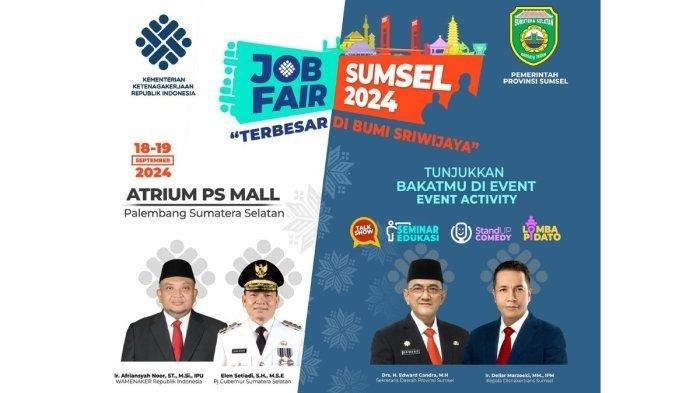 34 Perusahaan Buka Lowongan Kerja di Job Fair Terbesar di Sumsel, Ada untuk Penyandang Disabilitas