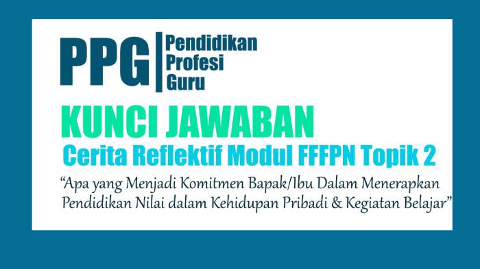 4 Jawaban Soal: Apa yang Menjadi Komitmen Bapak/Ibu dalam Menerapkan Pendidikan Nilai