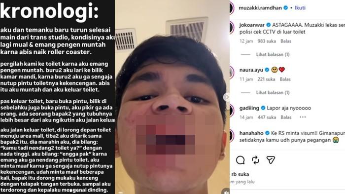 Aktor muda berbakat, Muzakki Ramdhan menjadi korban penganiayaan oleh pria dewasa di Trans Studio