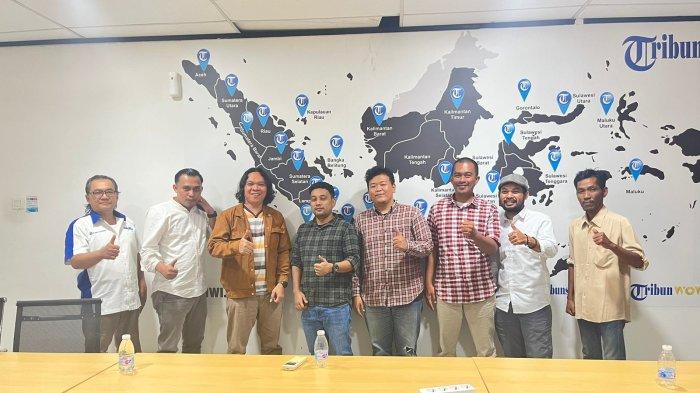 AJI Palembang Audiensi ke Graha Tribun Sripo, Sosialisasikan Kongres XII AJI di Palembang