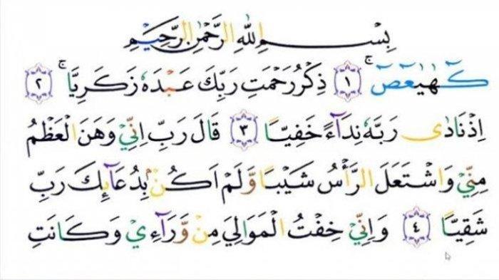 Bacaan Doa Surat Maryam untuk Ibu Hamil Lengkap Arab Latin dan Terjemahan