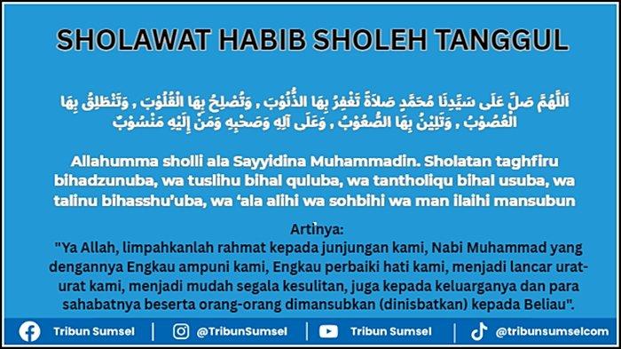 Teks Sholawat Habib Sholeh Tanggul, Amalan Dimudahkan Semua Urusan, Dikabulkan Hajat