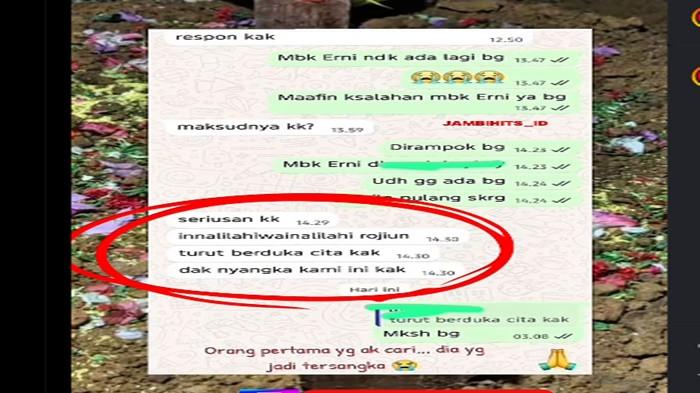 Beredar isi percakapan Bripda Waldi usai bunuh EY,