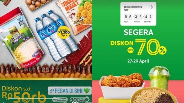 Kode Promo Grab 27 April 2023, GrabFood Diskon 70 Persen, GrabMart Diskon Rp50 ribu, Ada Cashback