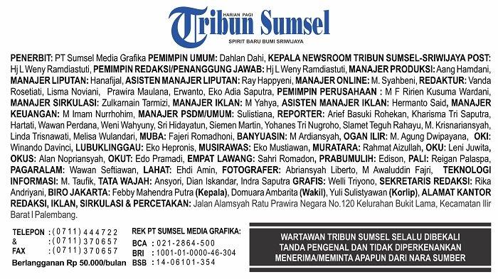 Wartawan Tribun Sumsel Abal Abal Meminta Uang, Silahkan Laporkan ke Polisi