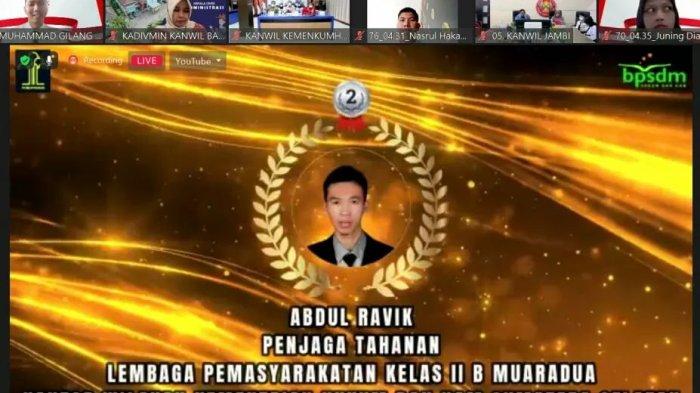 Penjaga Tahanan Lapas Muaradua Raih Peringkat II Latsar CPNS Kemenkumham