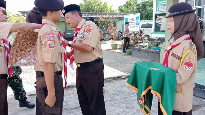 Danramil Kayuagung Lantik 59 Anggota Saka Wira Kartika Angkatan ke 7, Tanamkan Semangat Bela Negara