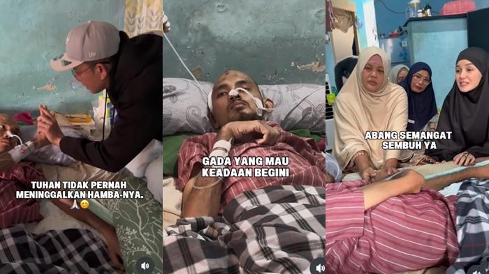 JENGUK KORBAN TABRAKAN- Denny Sumargo pun akhirnya mengajak Nadya Almira untuk mengunjungi langsung untuk melihat kondisi Adnan, korban kecelakaan 12 tahunn lalu.