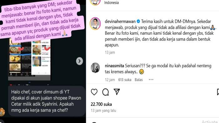 Devina menerima banyak pesan dari warganet yang mempertanyakan kebenaran kolaborasi ant