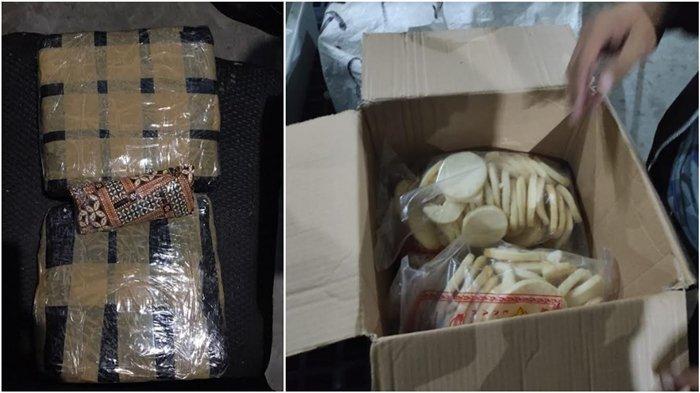 2 Kg Ganja Diselundupkan ke Kardus Kemplang, Digagalkan Petugas Kargo di Bandara Palembang
