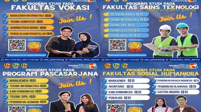 Universitas Bina Darma Membuka Gelombang Ke 2 Penerimaan Mahasiswa Baru Tahun 2024