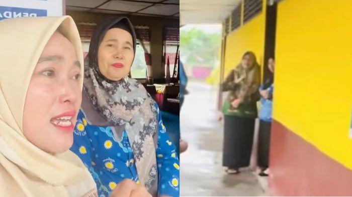 PENDAMPINGAN -- Pengurus PGRI Kabupaten OKU Timur mendatangi SD Negeri 2 Gunung Batu, Kecamatan Cempaka, memberikan pendampingan kepada guru yang dilaporkan orang tua siswa ke pihak kepolisian, Kamis (12/2/2026). Kasus tersebut kini masih dalam tahap penyelidikan oleh Unit PPA Polres OKU Timur.