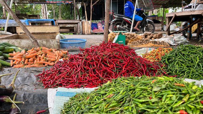 Harga Cabai di Pasar Pulo Mas Empat Lawang Naik Tipis Jadi Rp 50 Ribu Perkilo, Bawang Stabil