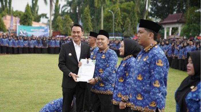 ILUSTRASI PELANTIKAN PPPK - Pelantikan PPPK di Pemkab OKI Beberapa Waktu yang lalu