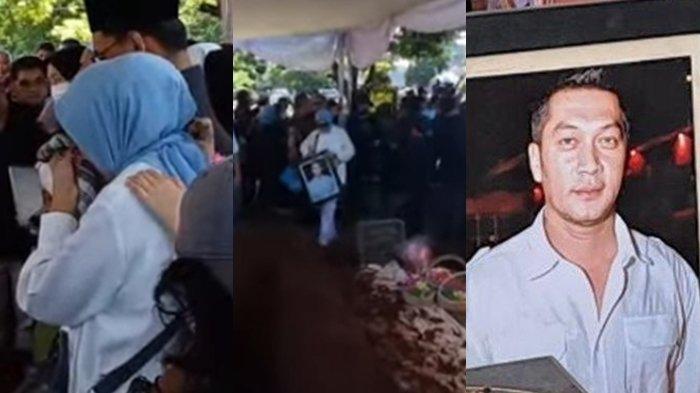 Isak Tangis Yuni Indriyati Peluk Foto Donny Kesuma Saat Iringi Pemakaman, Kenang Suami yang Baik