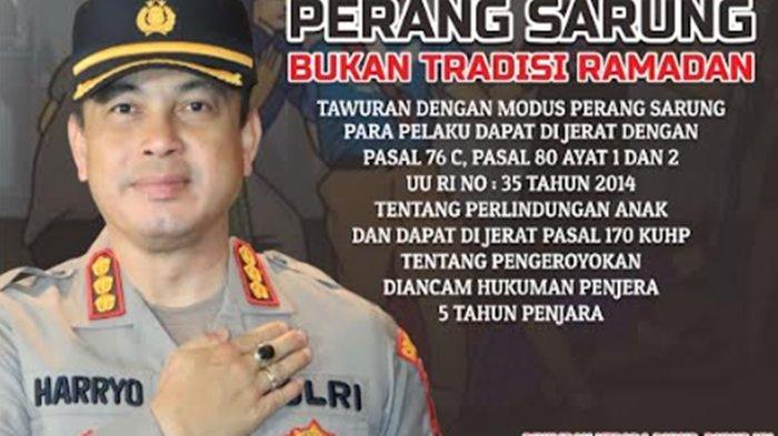 Jangan Main-main, Kapolrestabes Palembang Tegaskan Tawuran dan Perang Sarung Bisa Dipenjara 5 Tahun