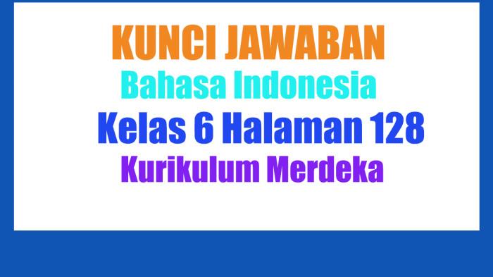 Jawaban Bahasa Indonesia Kelas 6 Halaman 128 Kurikulum Merdeka: Menyampaikan Pendapat