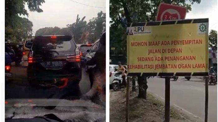 BREAKING NEWS : Sempat Ditutup, Jembatan Ogan Lama 1 Kertapati Palembang Dibuka Lagi, Macet Panjang