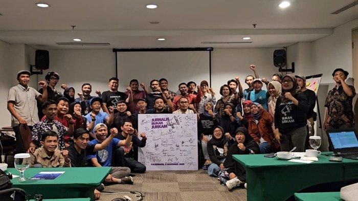Jurnalis di Sumsel Deklarasi Jurnalis Bukan Juru Kampanye, Sepakat Wujudkan Jurnalisme Berkualitas