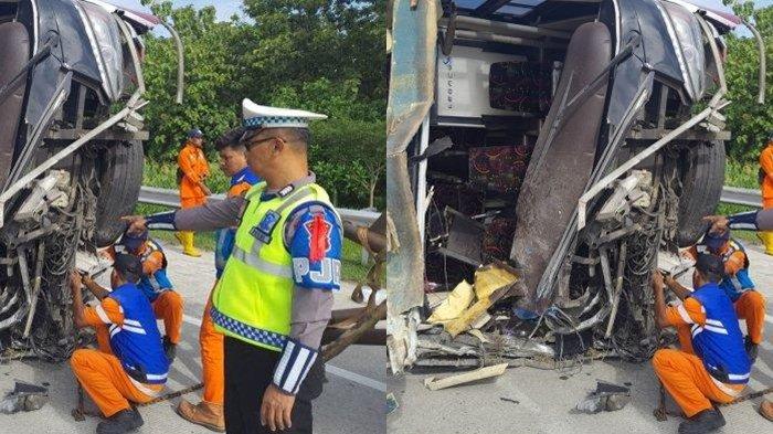 Kecelakaan Maut Bus Rombongan Anggota Partai Hanura di Tol Solo-Ngawi, 3 Orang Tewas di Lokasi