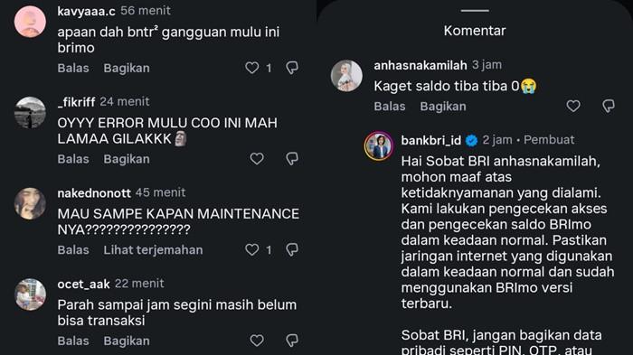 Keluhan para pengguna aplikasi BRImo saat mengalami maintance atau pemeliharaan.jpg