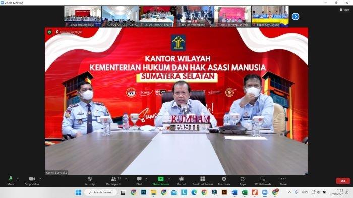 Tingatkan Kualitas Layanan, Kemenkumham Sumsel Minta Kalapas Lakukan Ini