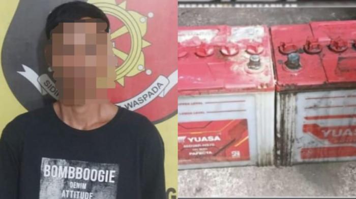 Kepergok Curi Aki Truk, Pria di Muara Enim Malah Melawan Dengan Parang, Kini Ditangkap Polisi