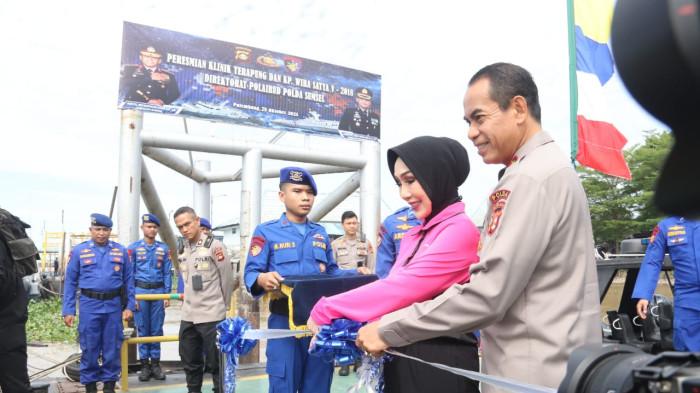 Kapolda Sumsel Resmikan Klinik Terapung dan Kapal Patroli Baru di Wilayah Perairan