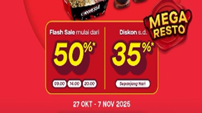 13 Kode Promo Gojek Kamis 6 November 2025: Diskon GoFood 50 Persen dan GoRide Rp 7 Ribu