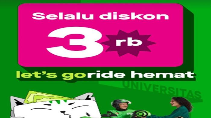 12 Kode Promo Gojek Selasa 21 Oktober 2025: Diskon GoRide Rp3 Ribu, GoCar Rp10 Ribu