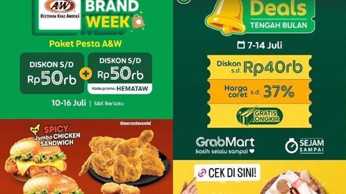 10 Kode Promo Grab Hari Ini 10 Juli 2023, GrabFood Diskon Rp 50 ribu, GrabMart Potongan 40 Persen
