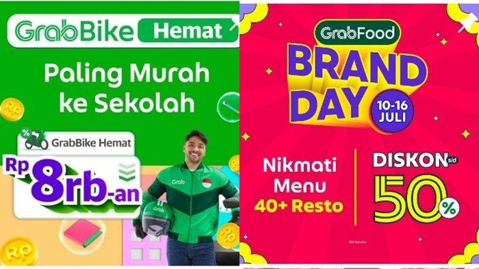 18 Kode Promo Grab Hari Ini 16 Juli 2023, Grabbike Bayar Rp 8 ribu, Grabfood Diskon 50 ribu