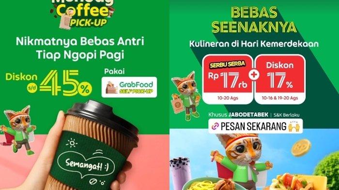 8 Kode Promo Grab Hari Ini 14 Agustus 2023, GrabFood Diskon Serba Rp17 ribu, GrabBike Rp 8 ribu