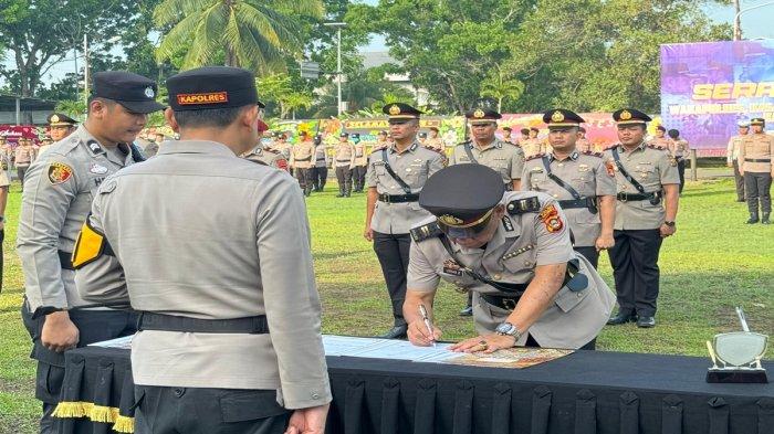 Sertijab, Kompol I Putu Suryawan Kini Jabat Wakapolres OKI, Iptu Rio Trisno Jadi Kasat Reskirm