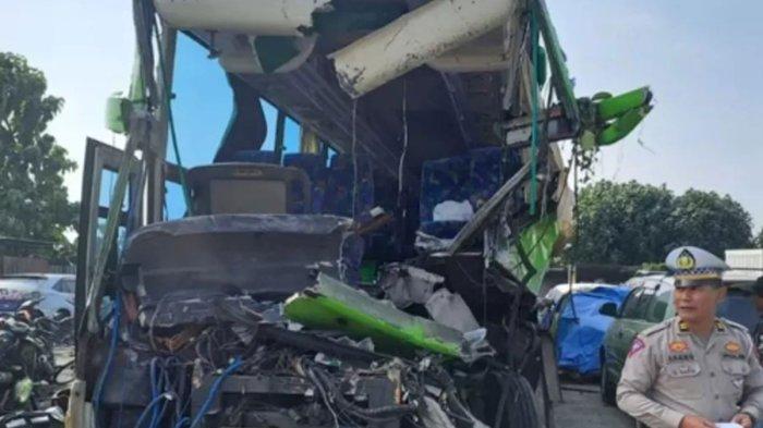 Kronologi Bus Rombongan Study Tour SMP PGRI 1 Wonogiri Malang Kecelakaan Tol Jombang,Sopir Mengantuk