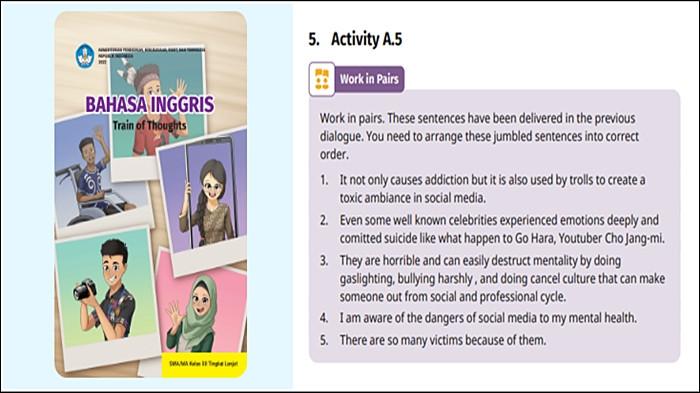 Kunci Jawaban Paket Bahasa Inggris Kelas 12 Halaman 51-53 Kurikulum Merdeka, Activity A.5 Unit 2