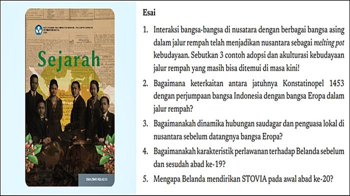 Kunci Jawaban Sejarah Kelas 11 Halaman 47 Esai Asesmen Bab 1, Kurikulum Merdeka