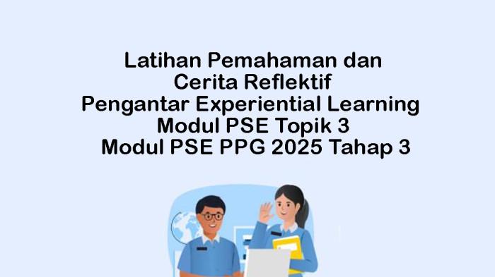Jawaban Latihan Pemahaman dan Cerita Reflektif Pengantar Experiential Learning  Modul PSE Topik 3