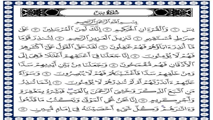 Surat Yasin Lengkap 83 Ayat, Dibaca saat Ziarah Kubur Makam Keluarga, Saudara Atau Kerabat