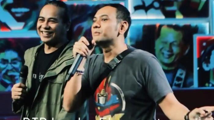 MENINGGAL - Vokalis band Element, Lucky Widja (kanan) meninggal dunia pada Minggu (25/1/2026) malam. 